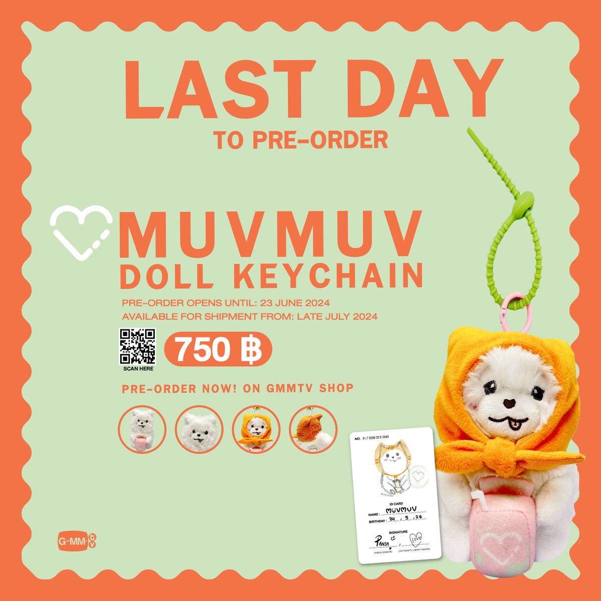 It's today! This is the last day you can pre-order MUVMUV DOLL