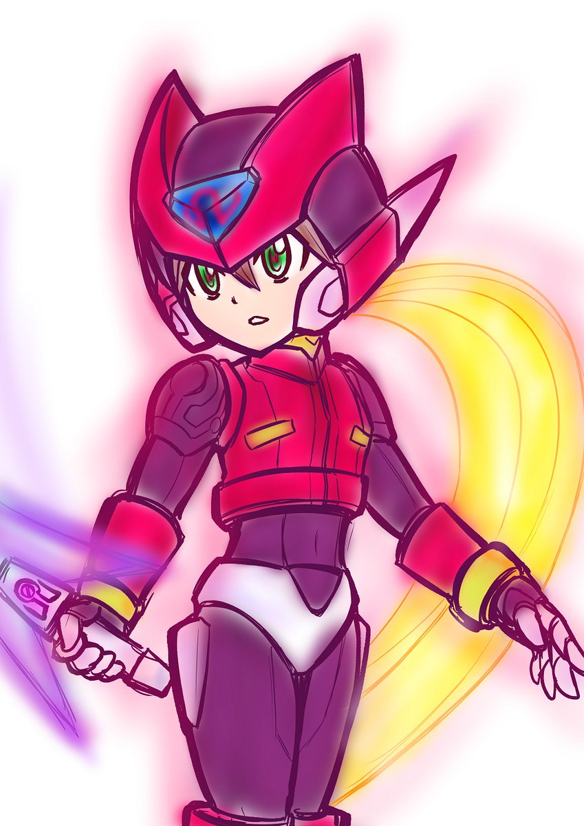 過去絵ロックマンゼロと見せかけたロックマンZX モデルOX！（エール）