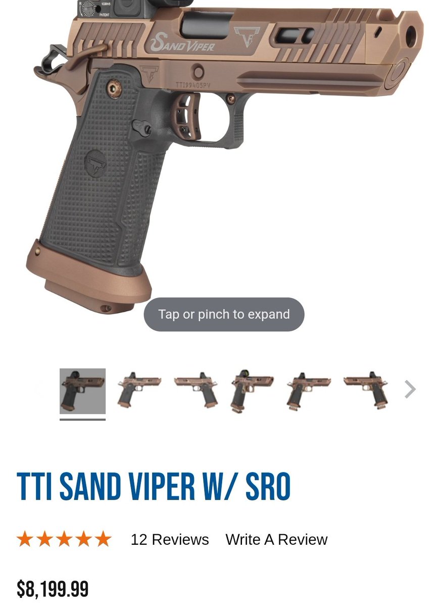 サンドバイパー実銃のお値段8200ドル也。現在のレートで132万円。