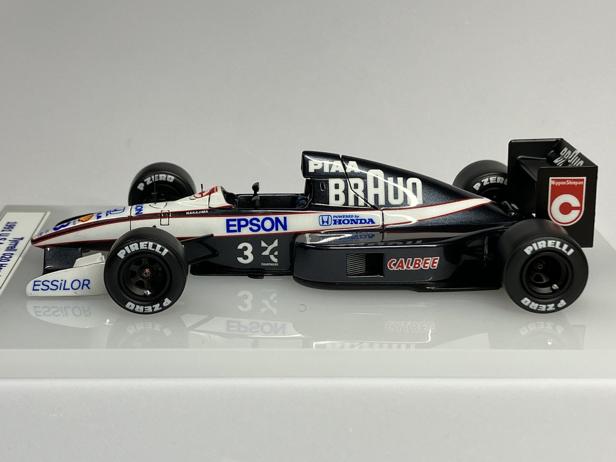 タメオ1/43ティレルホンダ020完成しました🏁中嶋悟選手が5位入賞した