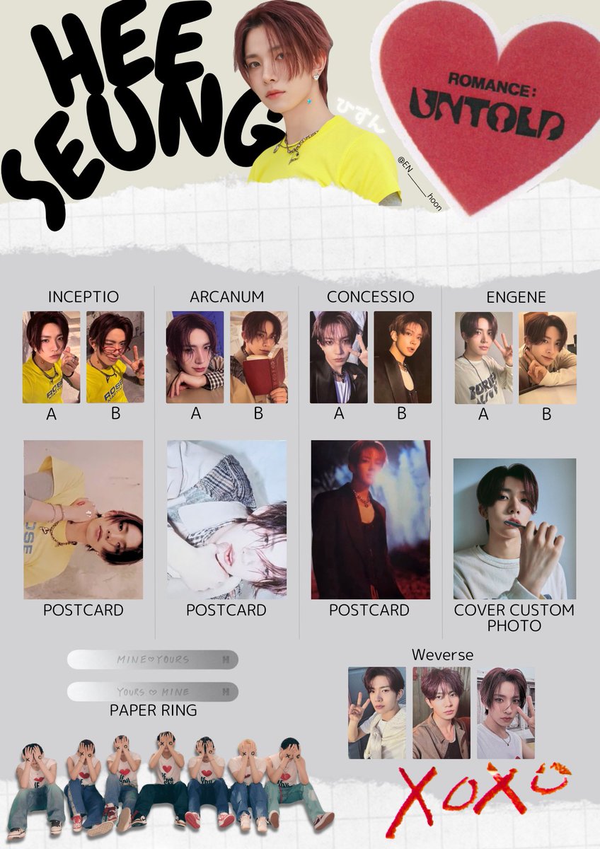 🍥⸝꙳ ⁡ ENHYPEN 2nd Studio Album ROMANCE : UNTOLD ⁡ HEESEUNG