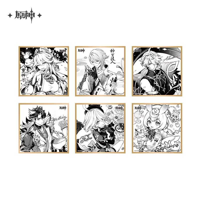 原神 タオバオ原神旗艦店より 原神FESのため色紙もラインナップ 指定の