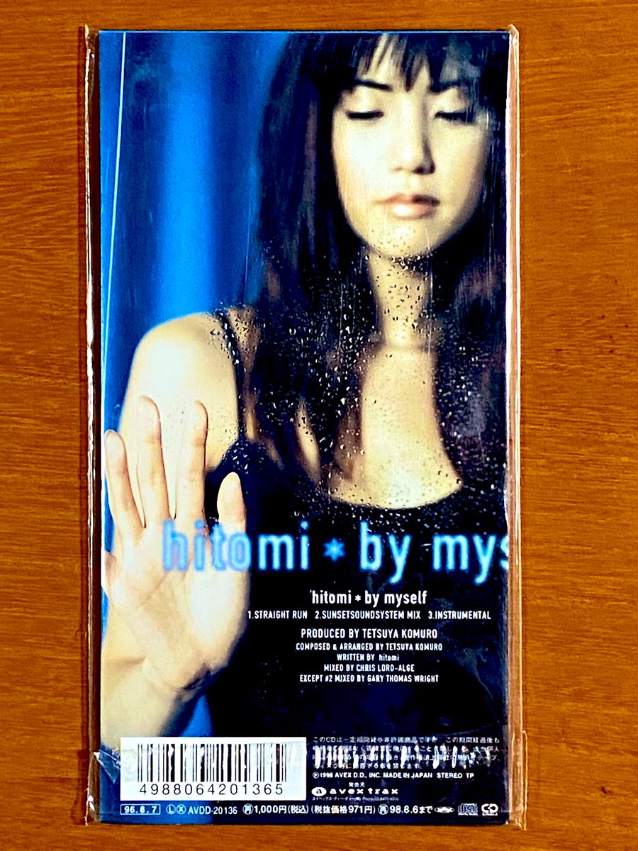 本日で発売から28年！ 1996年8月7日 発売 【by myself/hitomi】 告知