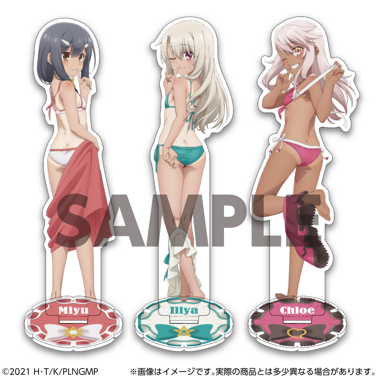 アクリルスタンド プリズマ☆イリヤ BIG 日焼け水着　イリヤ