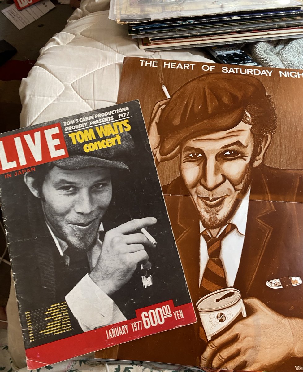 1977年Tom Waits初来日のトムスのパンフレット。ヤギヤスオ氏の