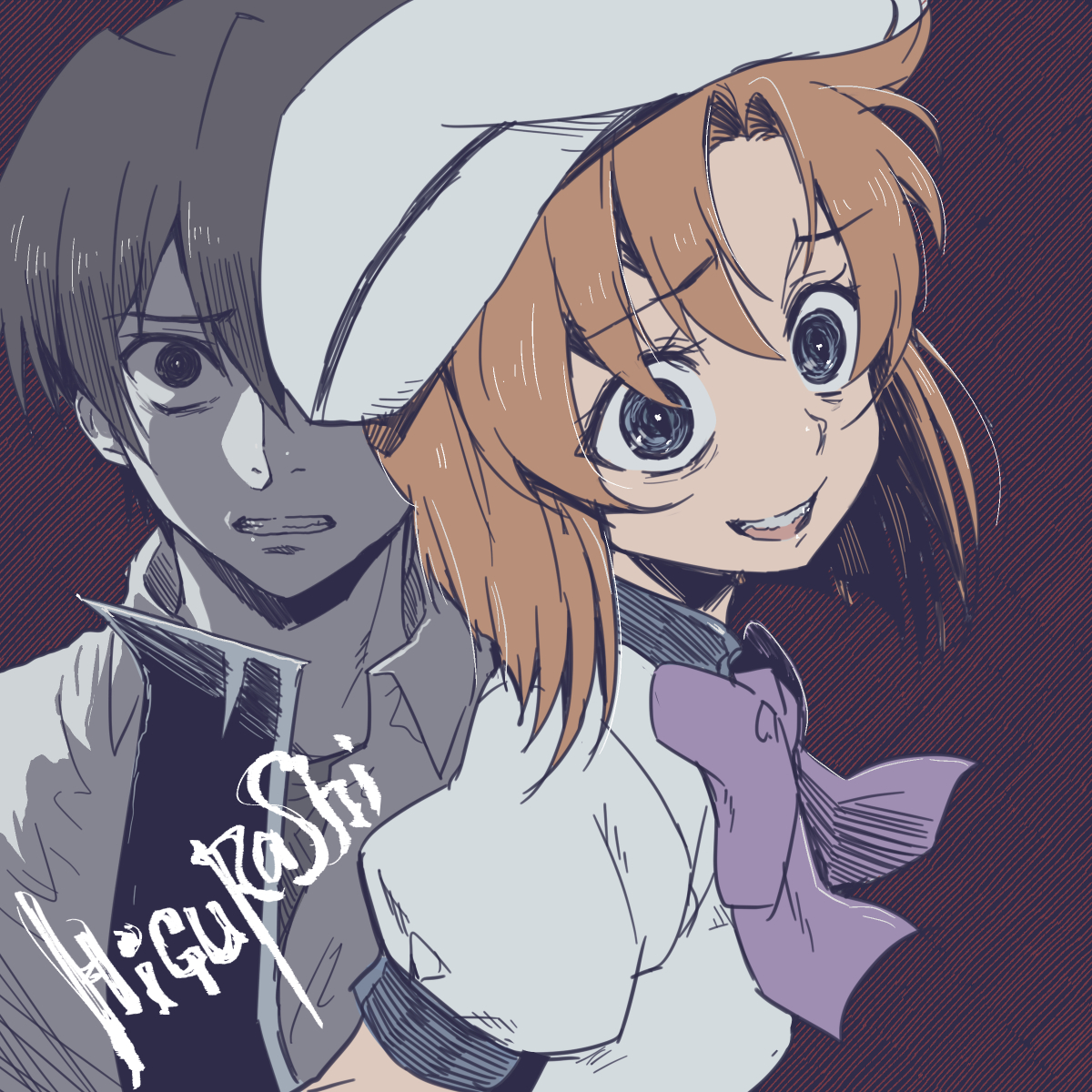 前原圭一 ,竜宮レナ 「久々の休憩ラク描きです。作業しながら