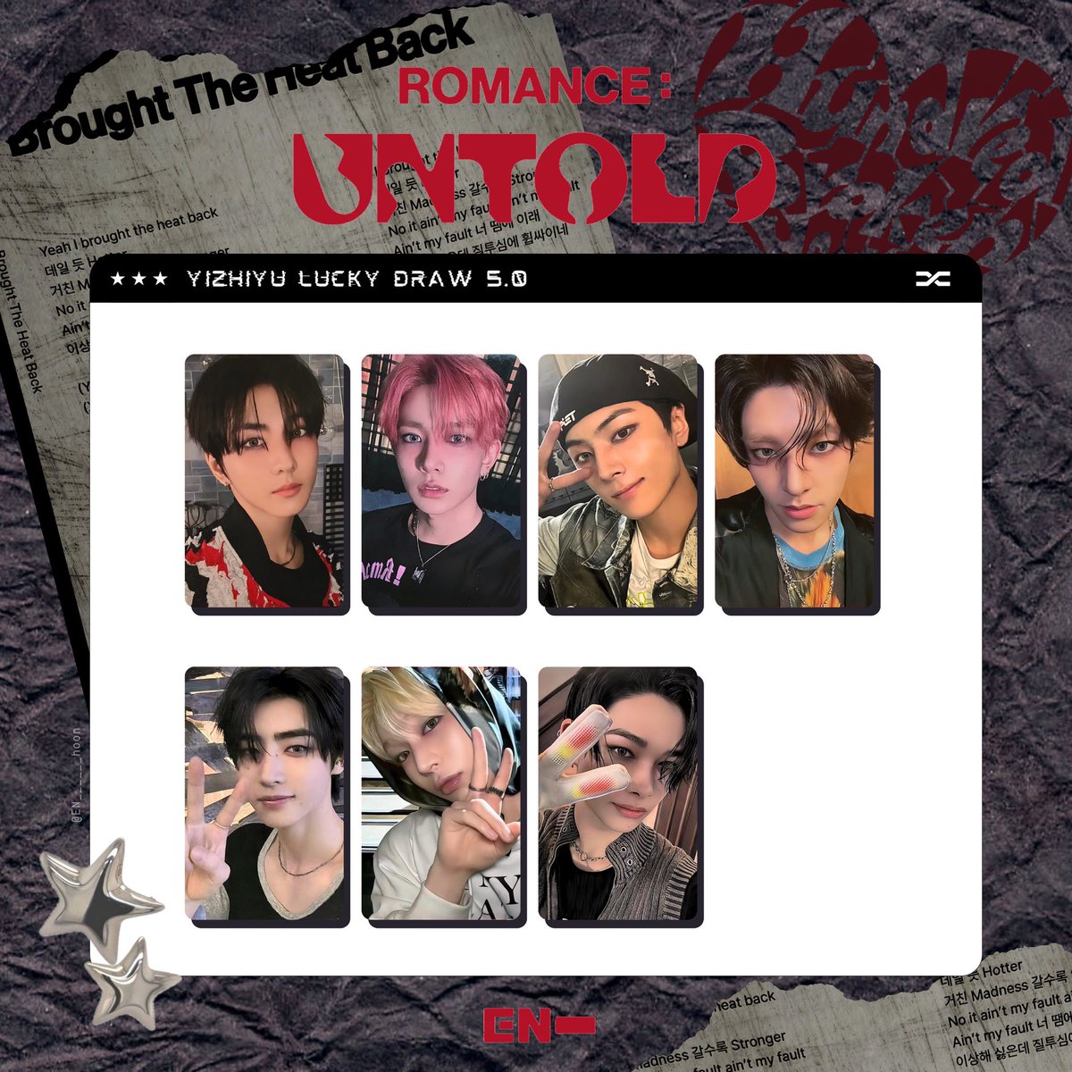 🍥⸝꙳ ⁡ ENHYPEN 2nd Studio Album ROMANCE : UNTOLD ⁡ Yizhiyu yzy