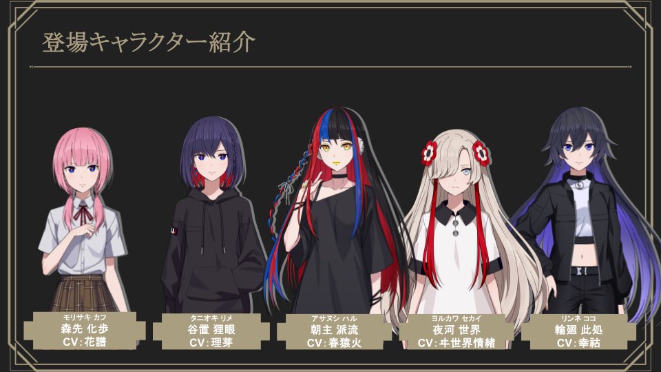 神椿市建設中。REGENERATE」紹介✨ ②物語を彩るオリジナル