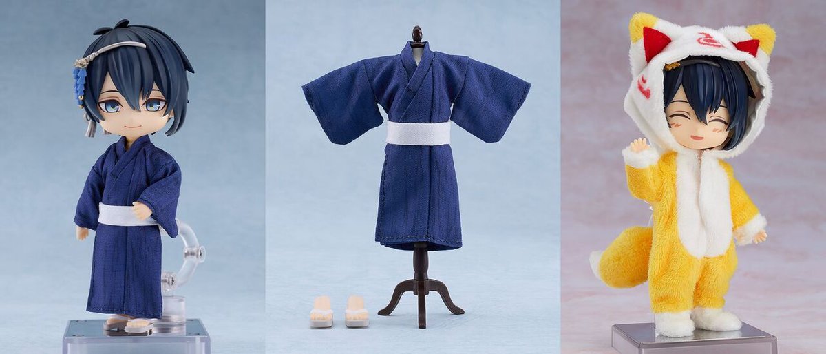 刀剣乱舞 ねんどろいどどーる 三日月宗近軽装&パジャマこんのすけ