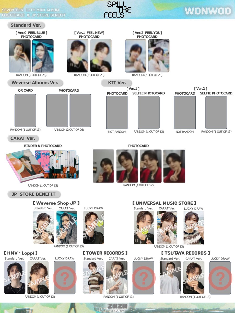 ⚠️JP STORE BENEFIT追加 SEVENTEEN 12TH MINI ALBUM「SPILL THE