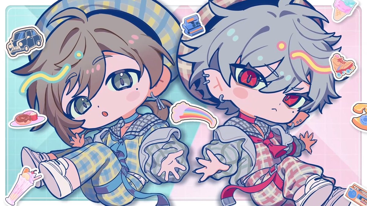 ChroNoiR ニューレトロスタイルグッズ発売中】 #叶 と #葛葉 の今まで