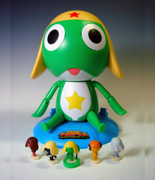 仰天合体！ケロロベース。食玩の組み立てキットで小隊それぞれの小さな