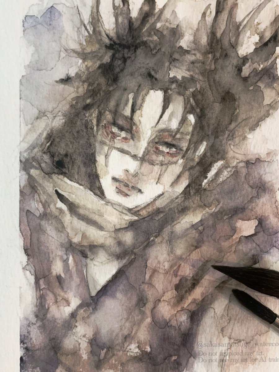 透明水彩で お兄ちゃん