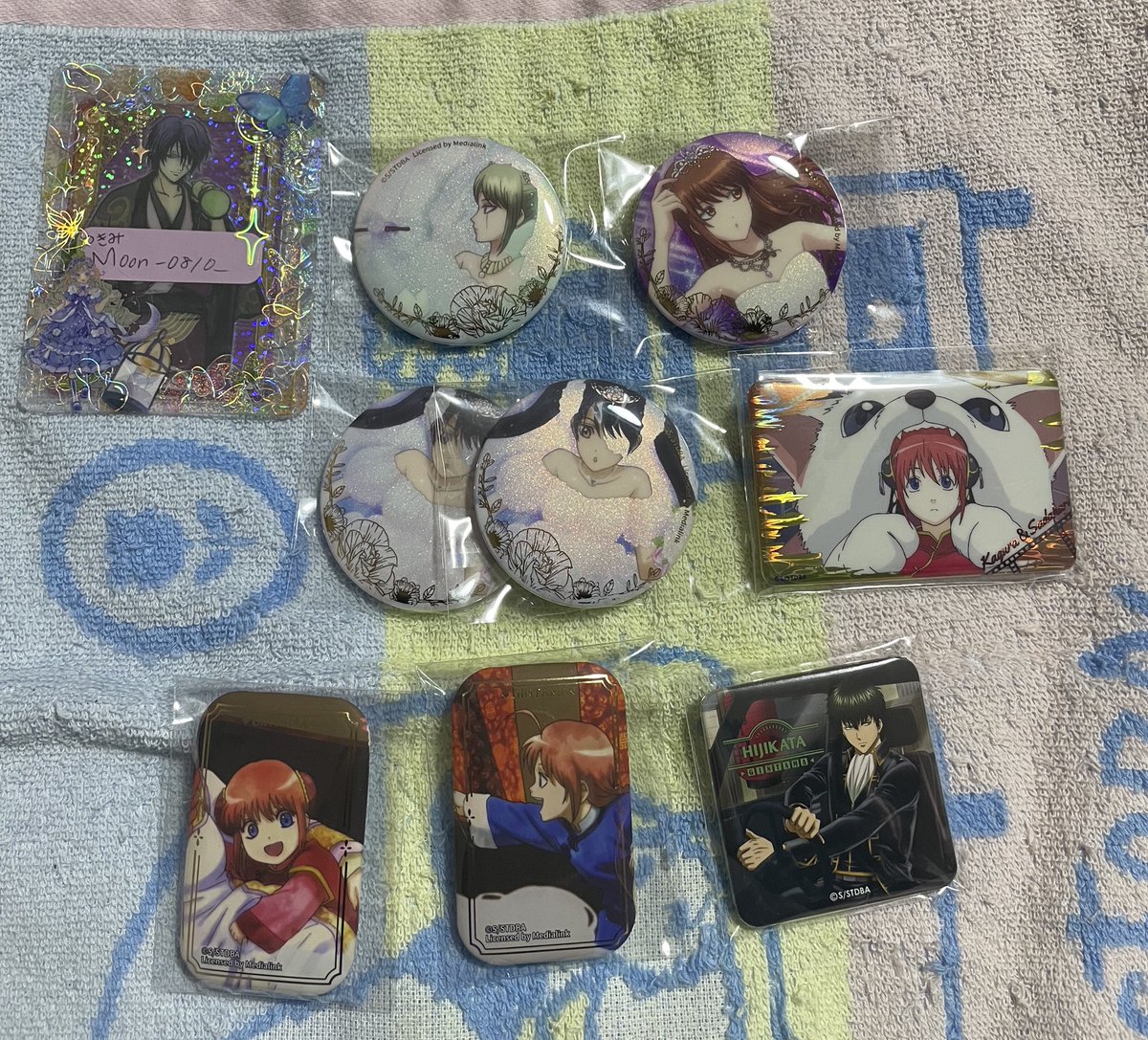 銀魂 中国 缶バッジ 花嫁 反抗声明 SILVER のりもの 彫金 思い出