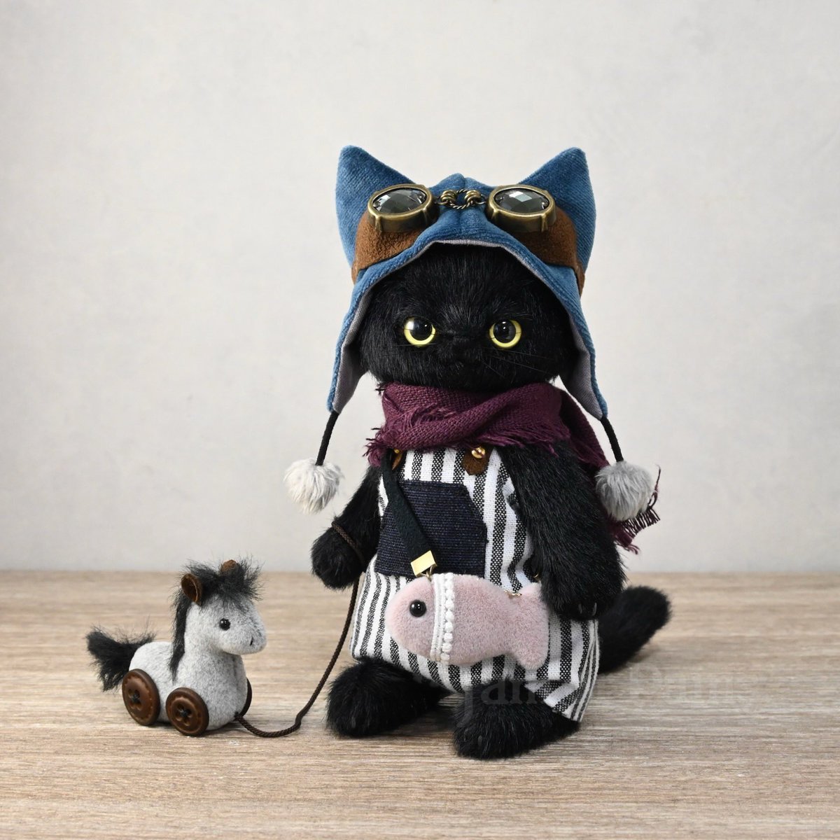 Jam or Pains.様 ちょこんと黒猫 ぬいぐるみ Jam or Pains.様