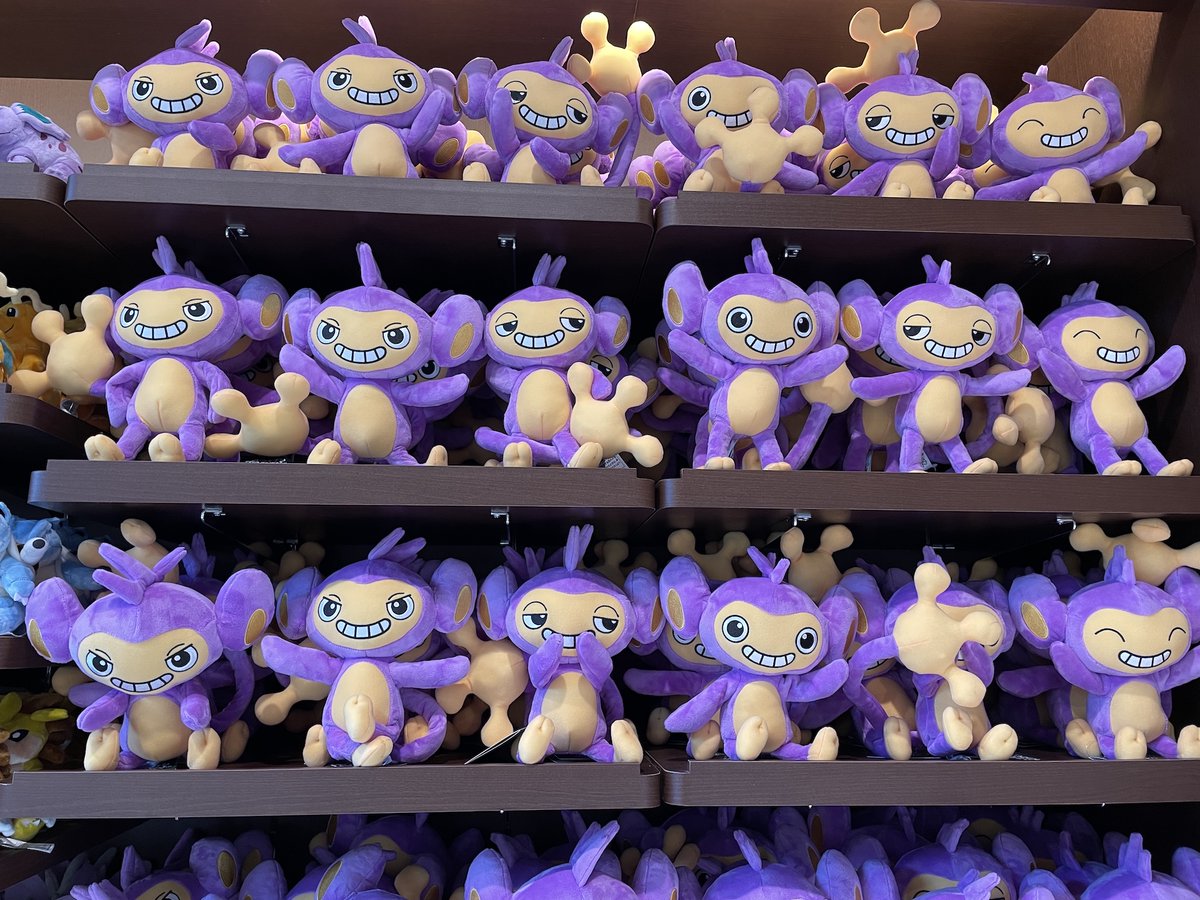 ポケパーク カントー】 お店に並んでいるぬいぐるみなど 【ポケモン