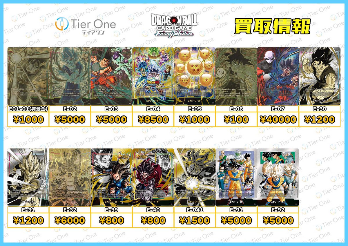 フュージョンワールド 買取情報】 エナジーマーカーパック スーパー