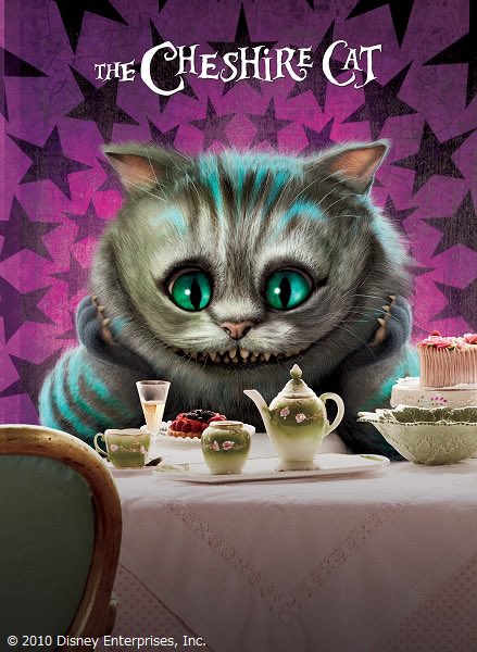 自由に姿を消したり現したりする #チェシャ猫🐱。#アリス👗を #マッド