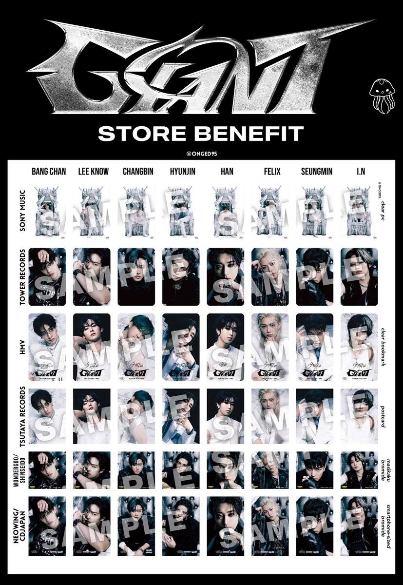 Straykids GIANT ユニットトレカ コンプ STRAY KIDS GIANT JAPAN TOWER RECORDS HMV SONY MUSIC Official