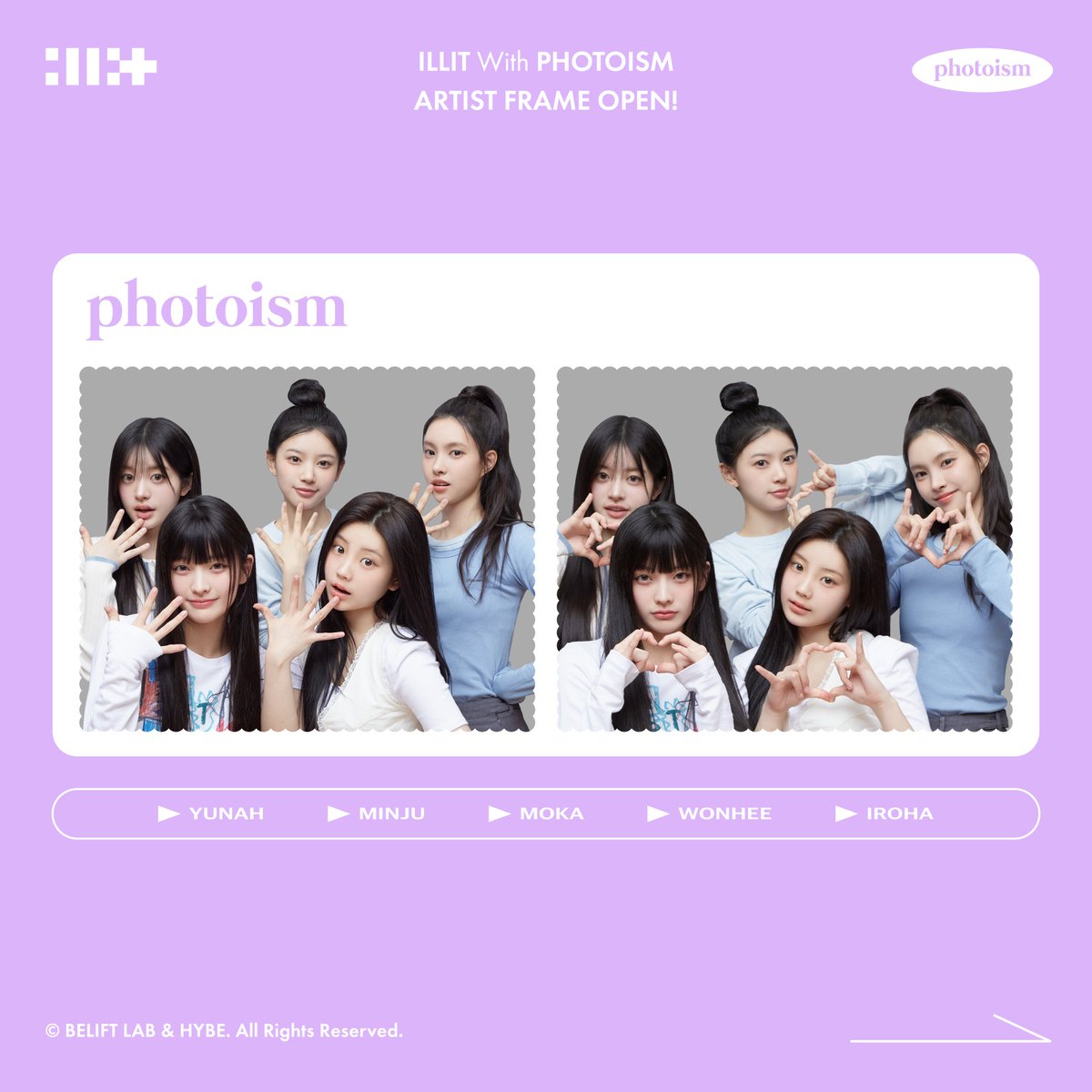 PHOTOISM WITH ILLIT ARTIST FRAME OPEN ! 「ILLIT」の2nd mini album