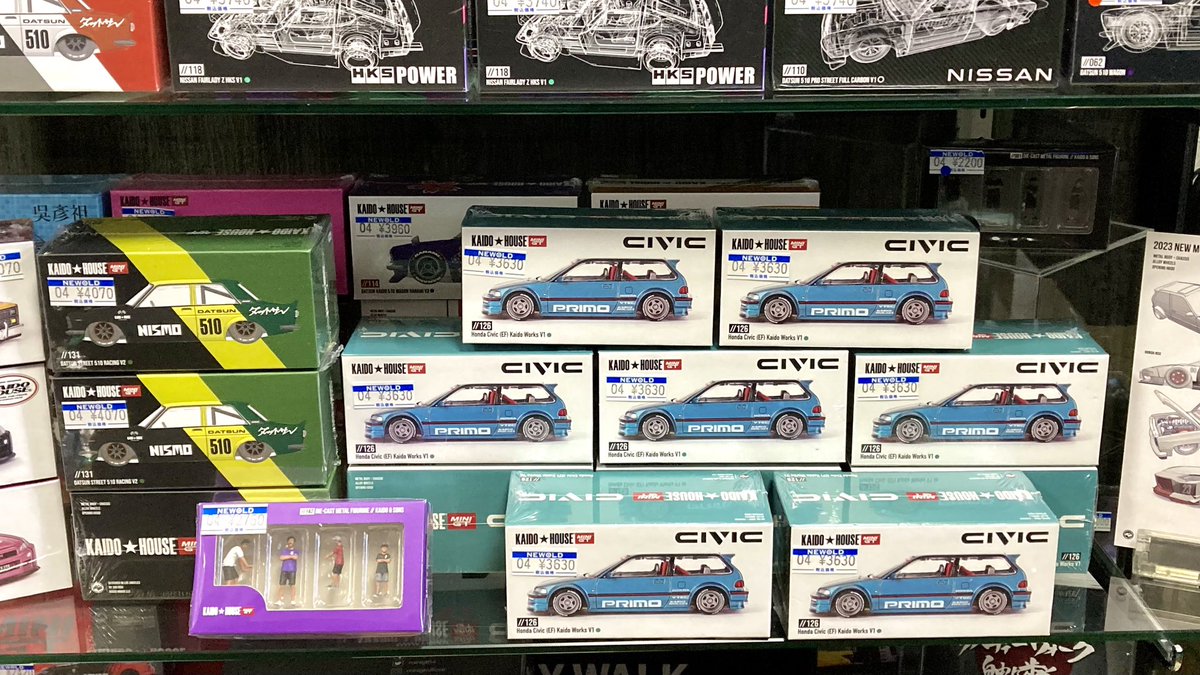 🔹新商品入荷！ 1/64スケール MINI-GT×KAIDO☆HOUSE 新作✨シビックEF