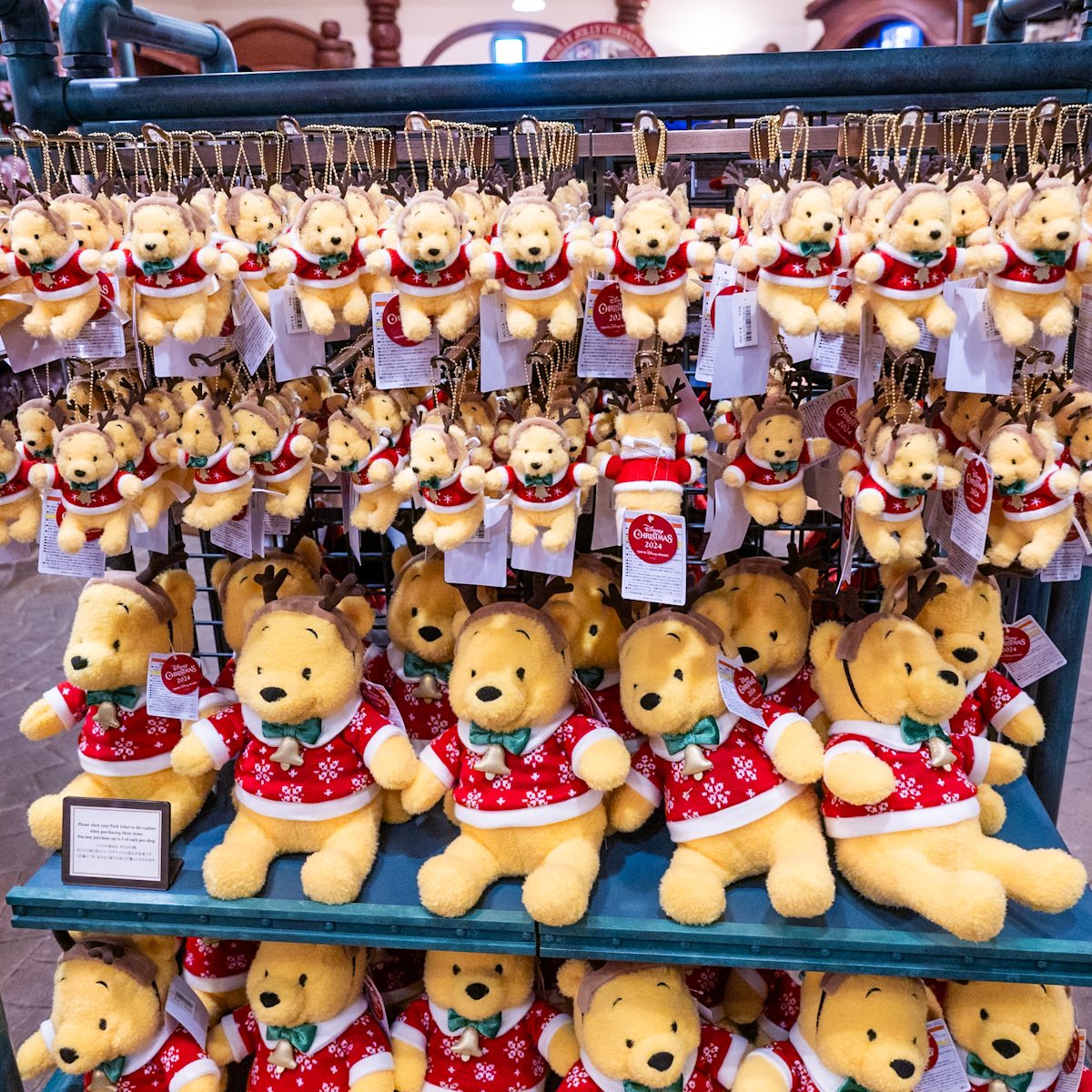 トナカイ風コスチュームのくまのプーさん！東京ディズニーリゾート