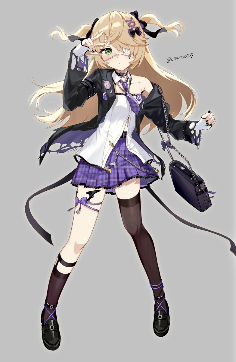 韓国の原神カフェコラボフィッシュル、めちゃめちゃかわいい💜🖤 #原神