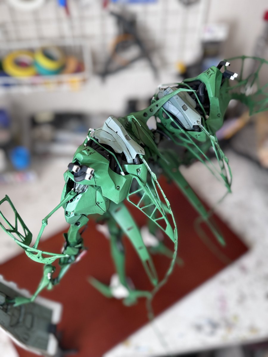 海洋堂1/144(旧1/220)ヤクトミラージュ 完成です 久々にガレージキット