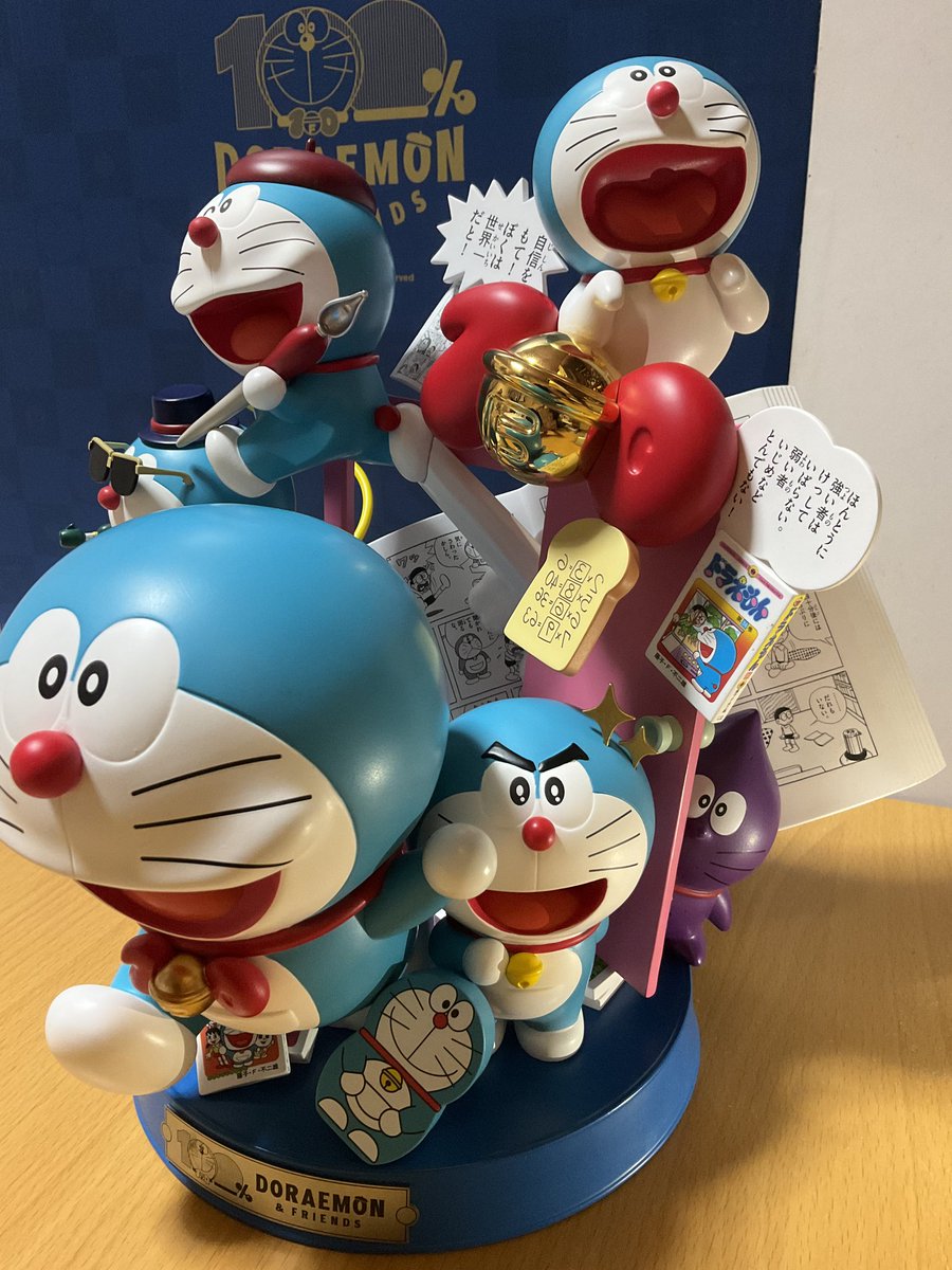 100%ドラえもん&フレンズフィギュアが無事に組み上がりましたー