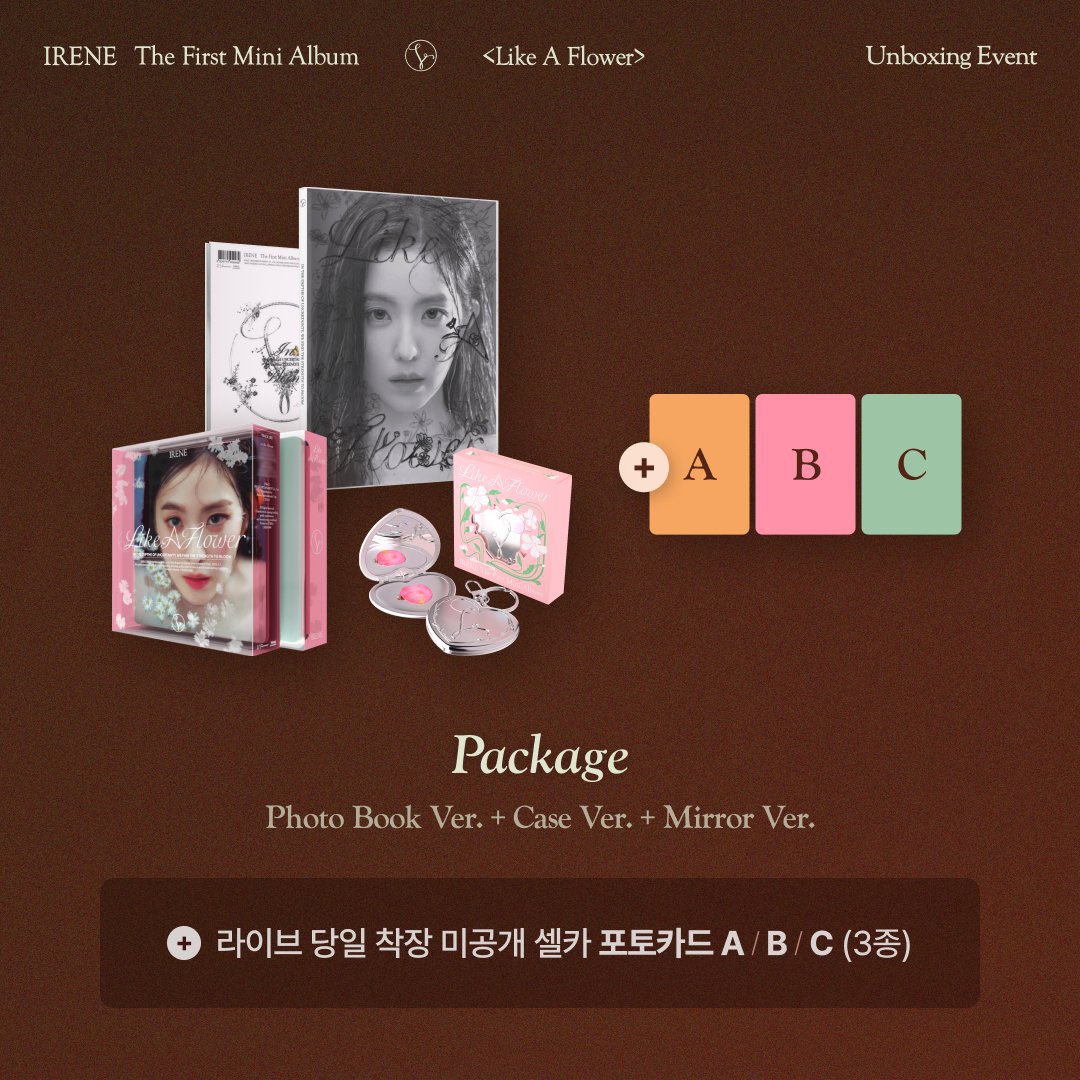 Red Velvet IRENE ソロアルバム 'Like A Flower'🦋 SM UNBOXING特典