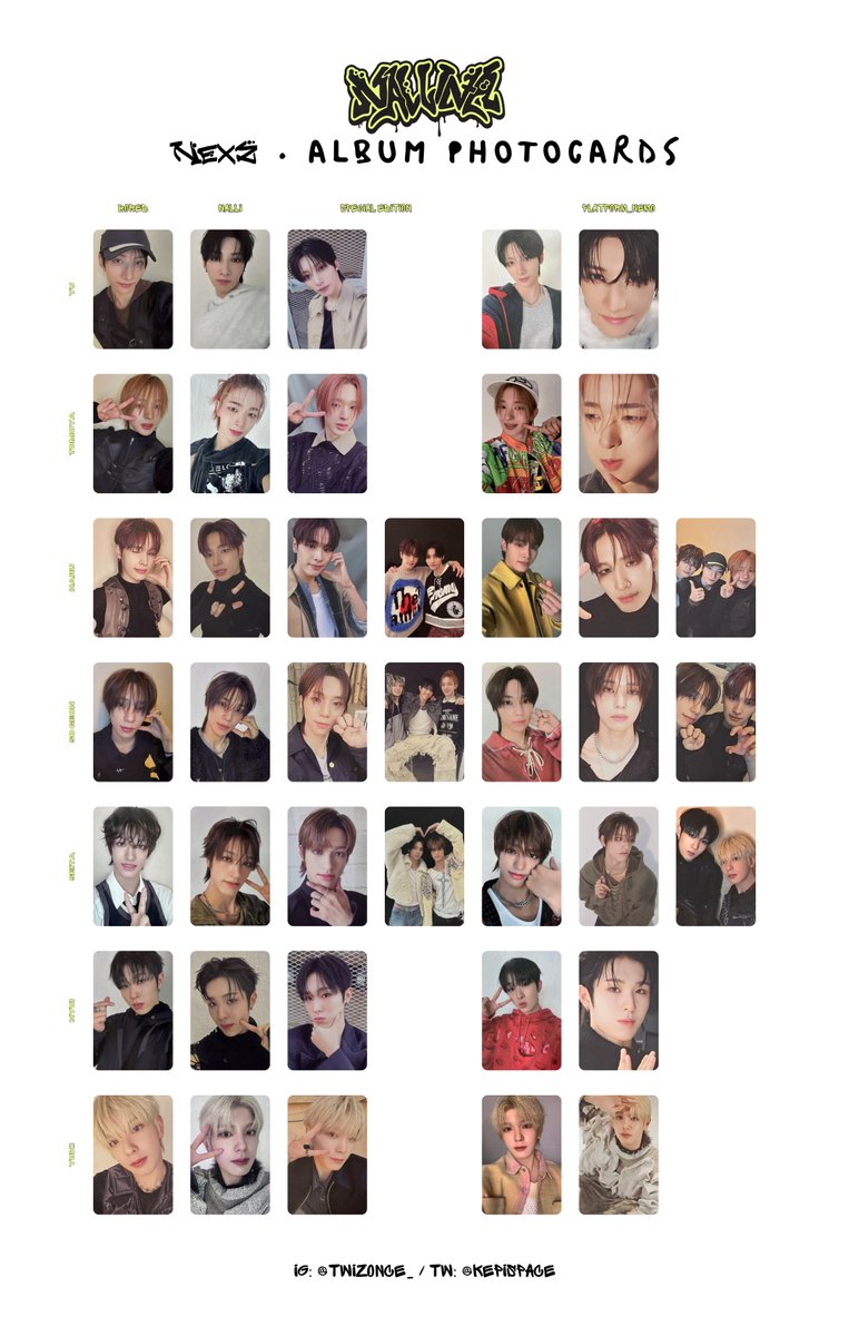 NEXZ ➝ NALLINA photocard template / wishlist yu tomoya haru so