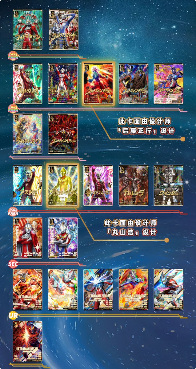 奥特曼光辉共斗 #ウルトラマンシャイニングユナイト 第2弾カードリスト