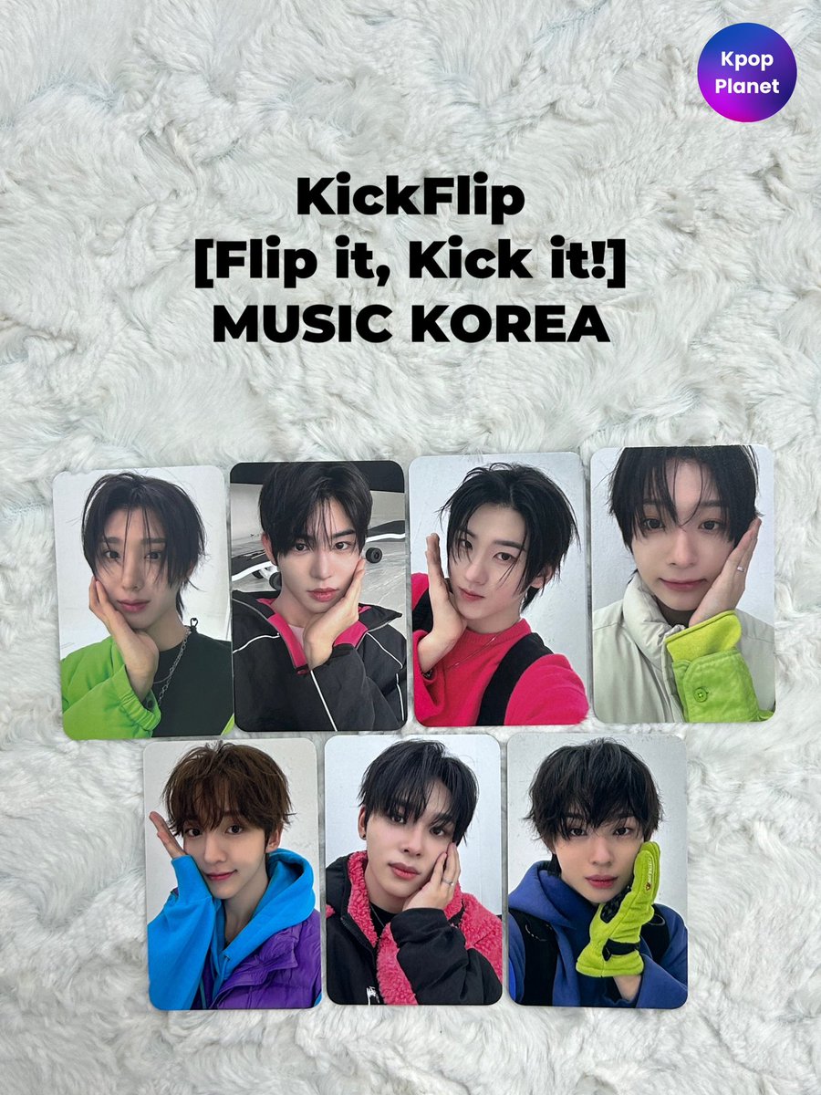 KickFlip 『Flip it, Kick it!』 MUSIC KOREA online特典トレカ 本日
