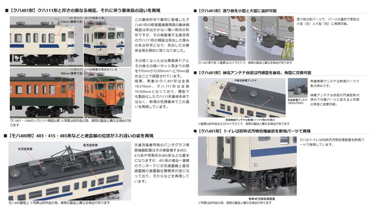 国鉄 401系高運転台・新塗装 基本/増結セットが1/17に発売となりました