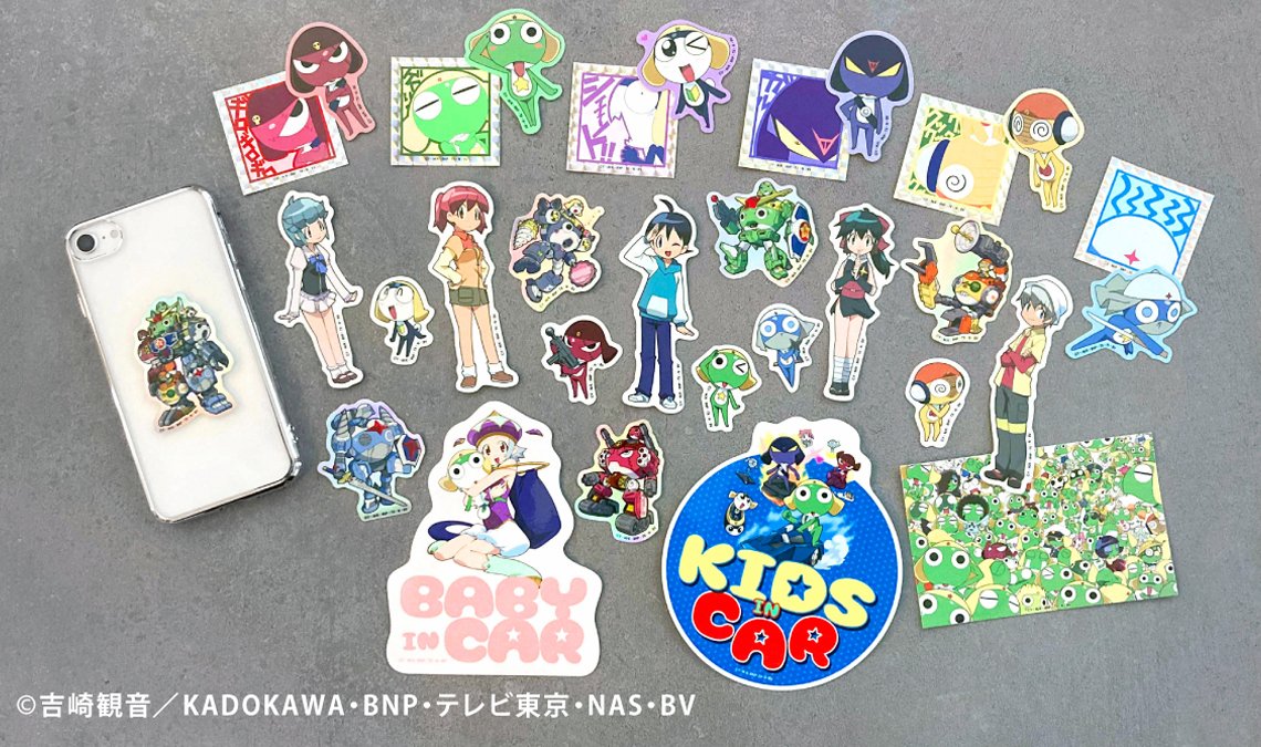 新商品🌟／ アニメ『ケロロ軍曹』のステッカーが新発売✨ ミニサイズや