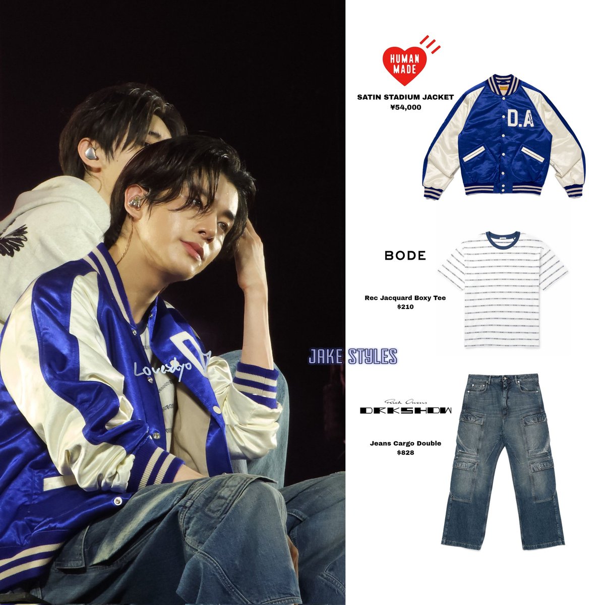 250301 WALK THE LINE 』 #JAKE wears at 'Enhypen World Tour WALK