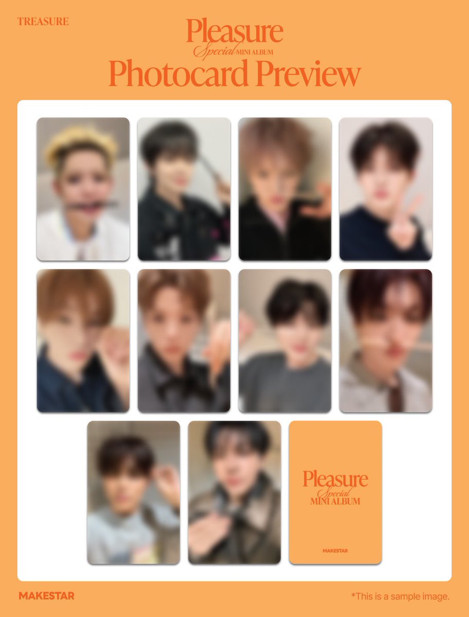 TREASURE 'PLEASURE'💎 店舗特典ビジュ出ました📣 メンバー選べます