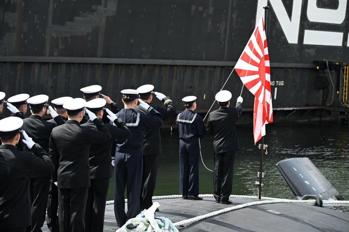 最新鋭艦就役！！』 令和7年3月6日（木）、潜水艦「＃らいげい」の