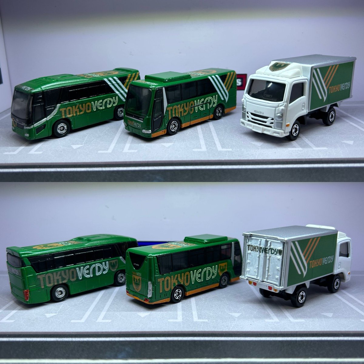 我が家のトミカの東京ヴェルディ•コレクション。 新しいデザインの