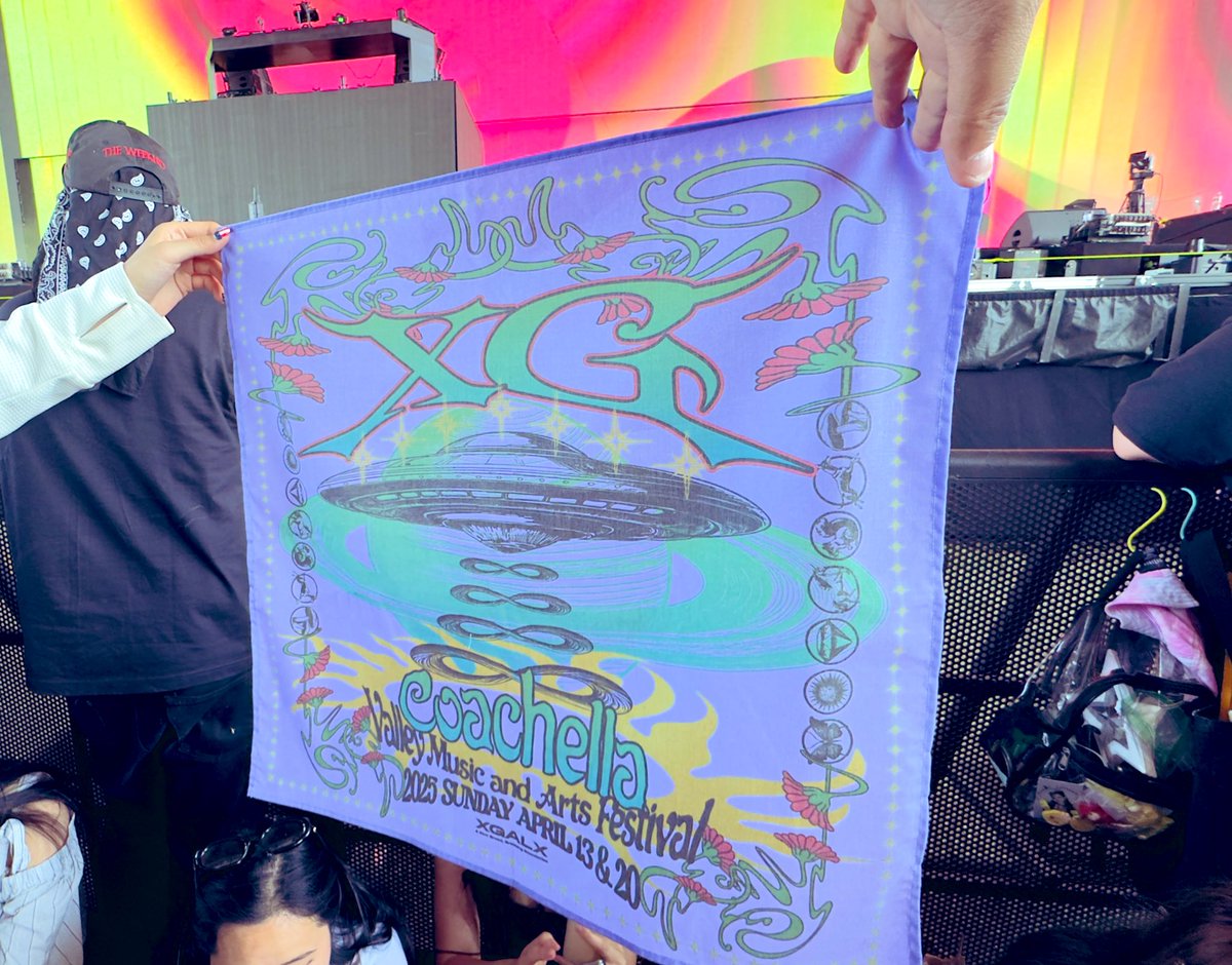 XG Coachellaバンダナはこんな感じ✨ #XG #XG_COACHELLA