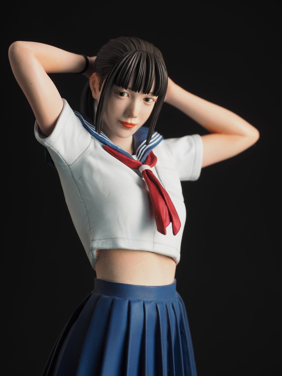 女子高生を作りました。 予約受付中 ハセガワ 1/12 リアルフィギュア