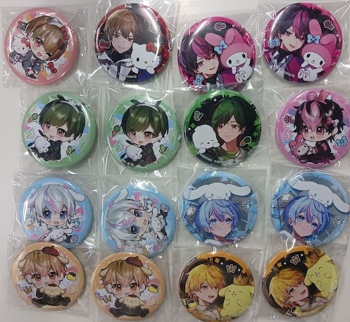 シクフォニ ×サンリオ コラボ 缶バッジ入荷しました‼️ 等身柄・SD柄