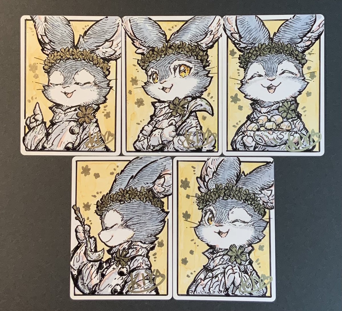 バンブルフラワー夫人」のアーティストプルーフを描きました！🐰 東京