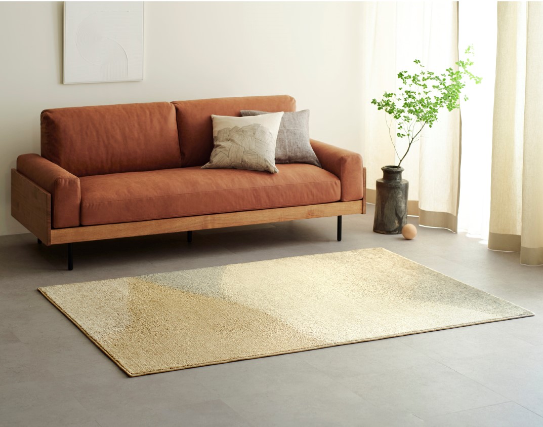 unicoで人気のラグをご紹介！ 大きさの異なる粒で、抽象柄を