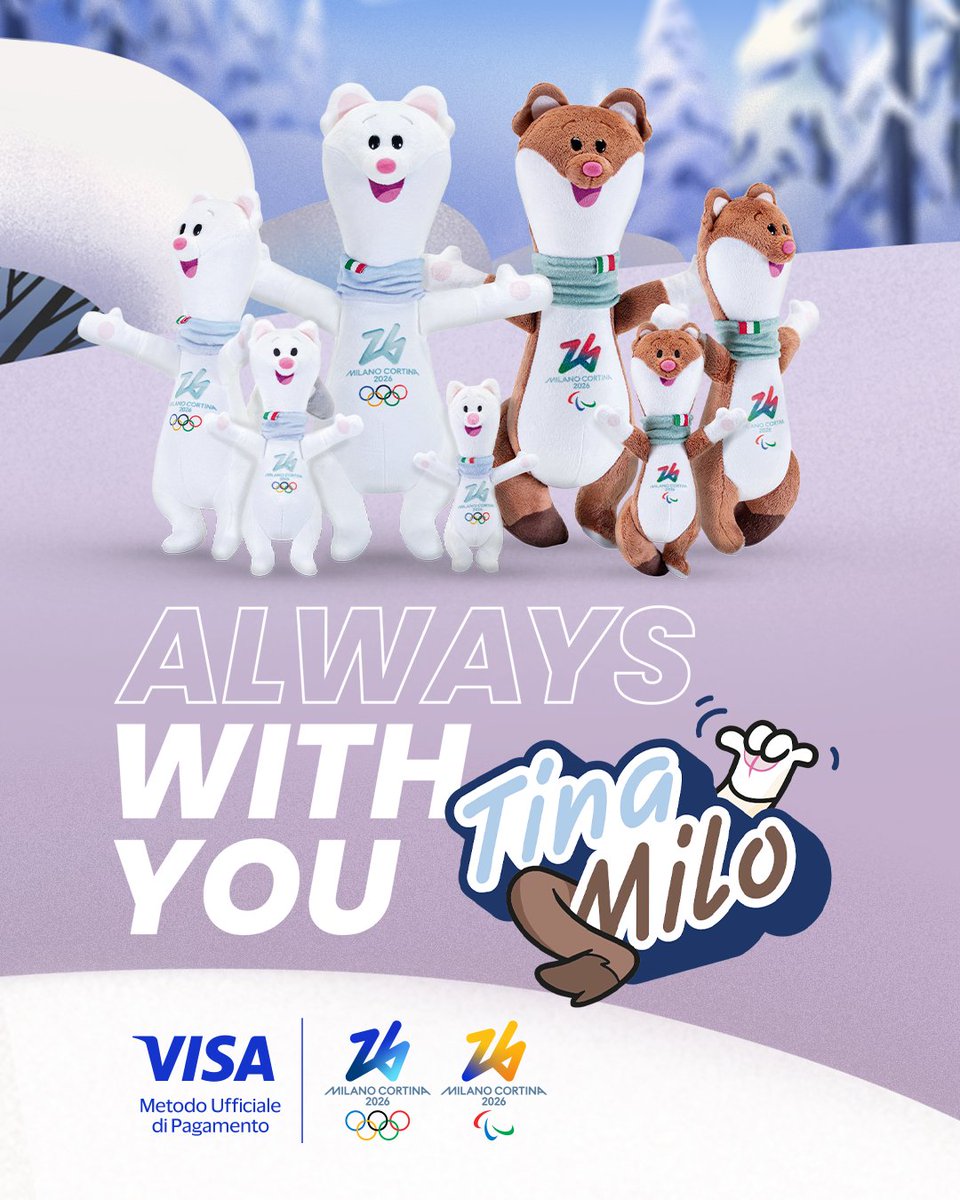 新品】Tina ぬいぐるみ マスコット ミラノ・コルティナ 2026 27