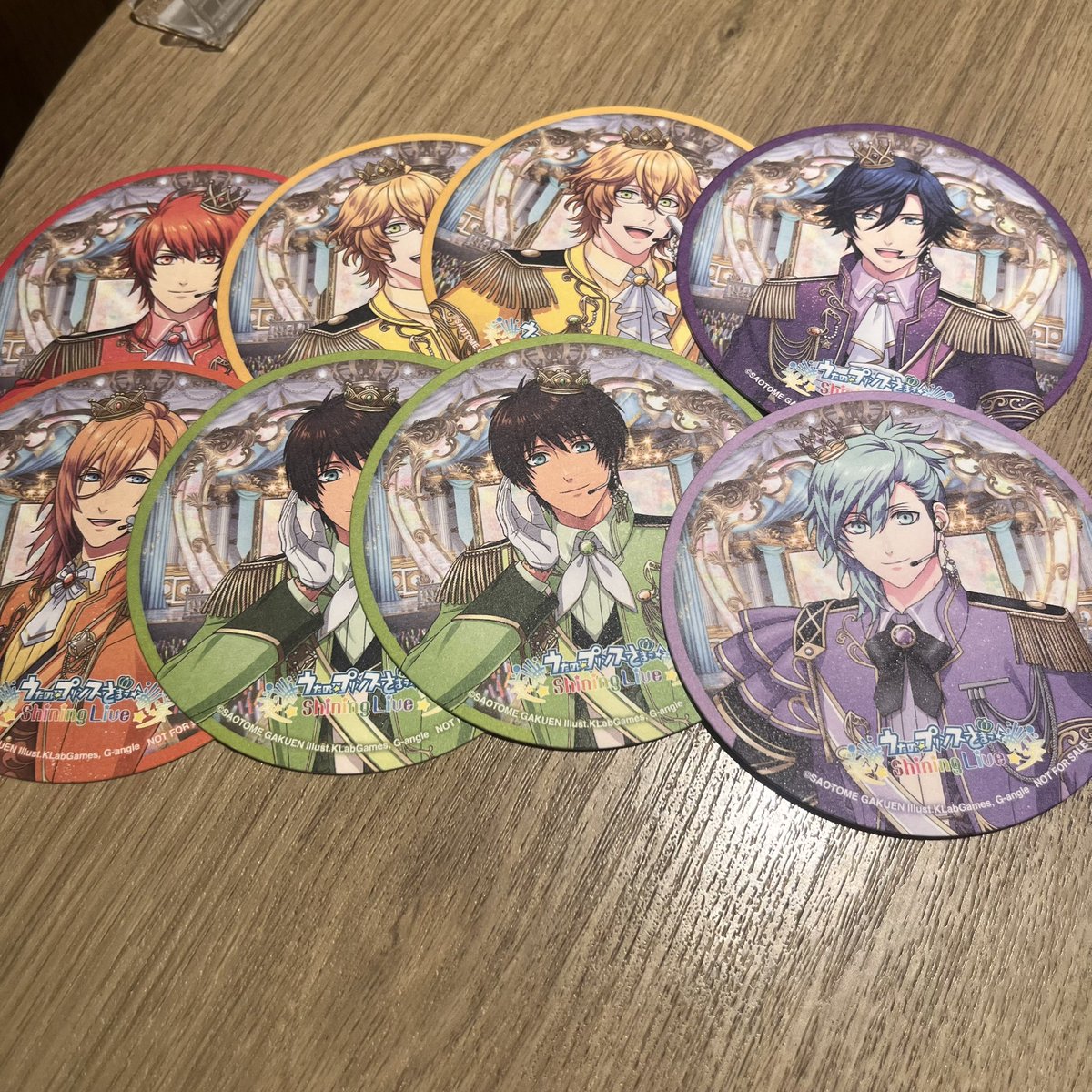 交換】うたプリ ブロメイト 購入特典 コースター シャニライ 譲:音也