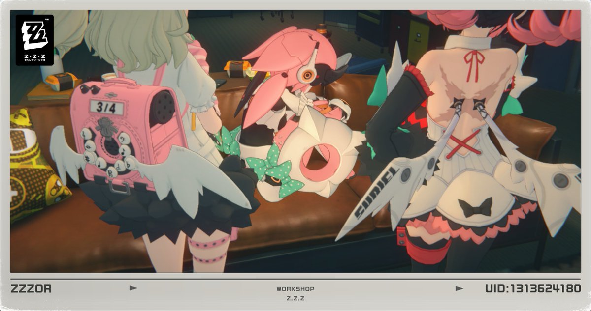 ダウンするアリア。 それを見守る千夏と南宮羽 #ゼンゼロ #ゼンレス