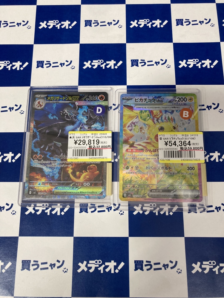ピカチュウex SAR リザードンXex セット ピカチュウex ピカチュウex