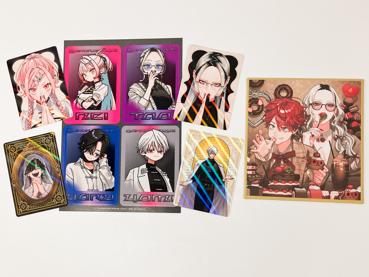 極楽街　ミニ色紙風カード　片面ホロカード　ジャンプSQ　3月号　a3