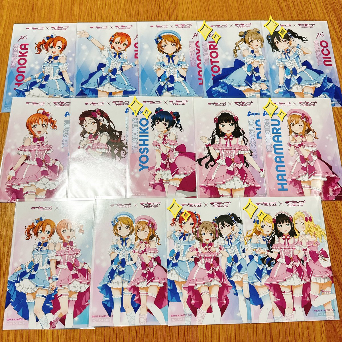 交換】 ラブライブ μ's Aqours POPUPSTORE 特典 ブロマイド 譲→画像